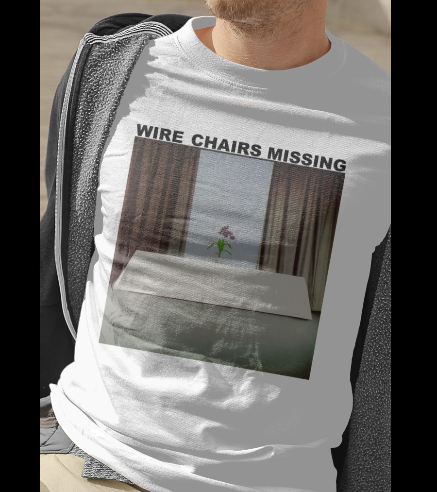 Wire Chairs Missing Orchid On Table Minimalist Room T-Shirt
