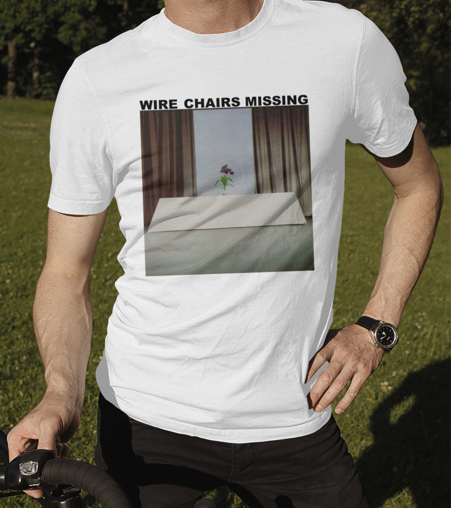 Wire Chairs Missing Orchid On Table Minimalist Room T-Shirt
