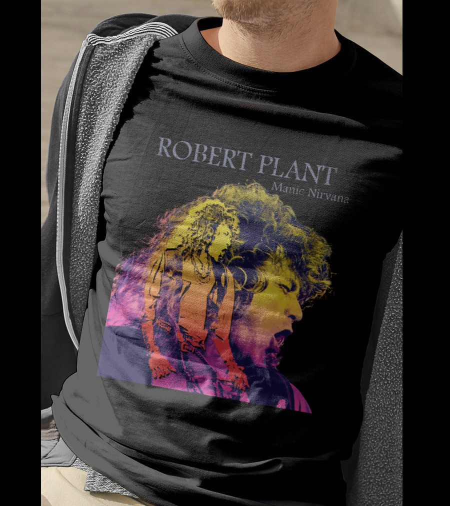 Robert Plant Manic Nirvana Retro Rock T-Shirt