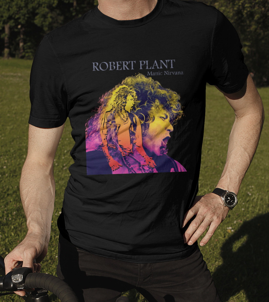 Robert Plant Manic Nirvana Retro Rock T-Shirt