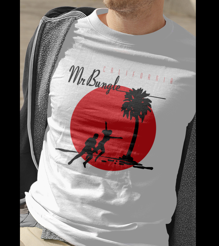 Mr Bungle California Palm Silhouette Red Sun T-Shirt