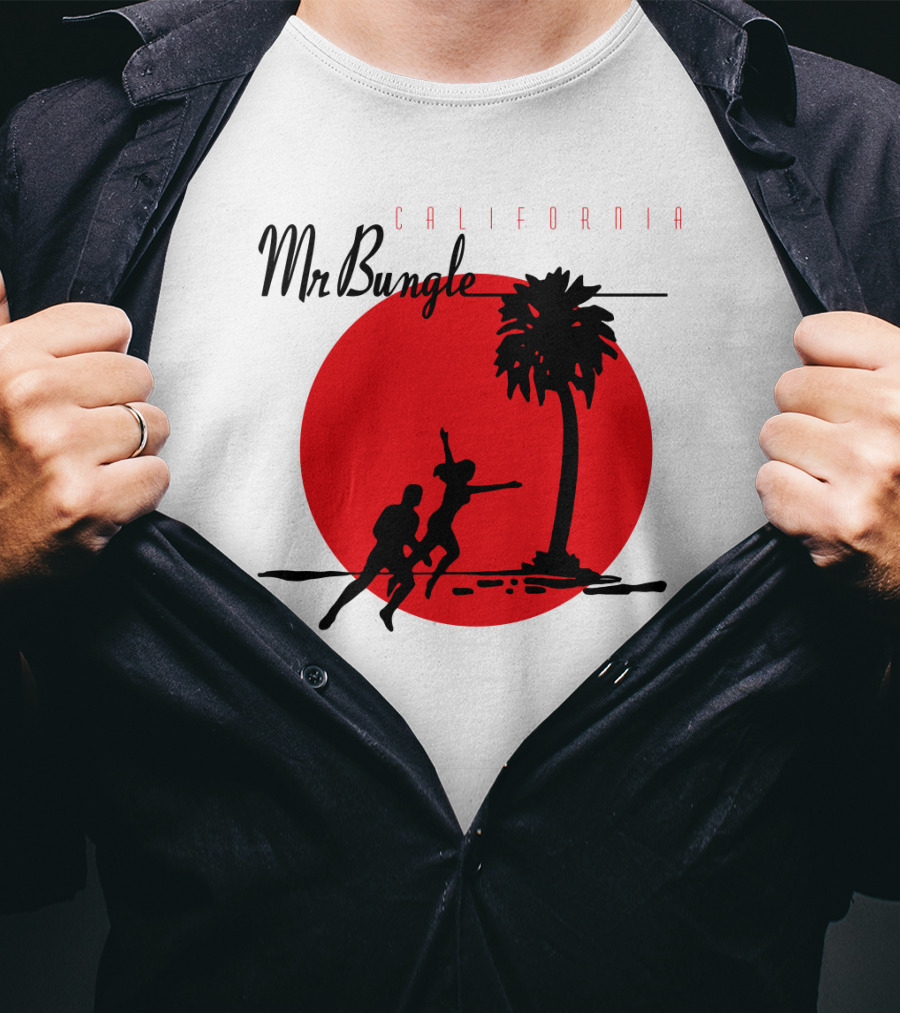 Mr Bungle California Palm Silhouette Red Sun T-Shirt
