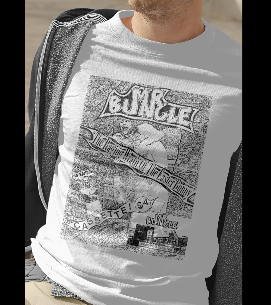 Bungle MBG 04 The Raging Wrath Of The Easter Bunny Cassette No Tazoos T-Shirt