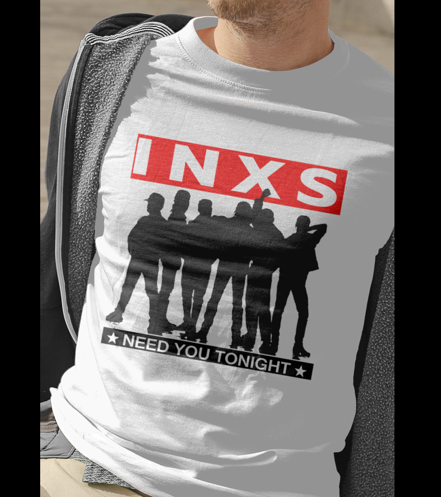 Inxs Need You Tonight Silhouette Band Members T-Shirt