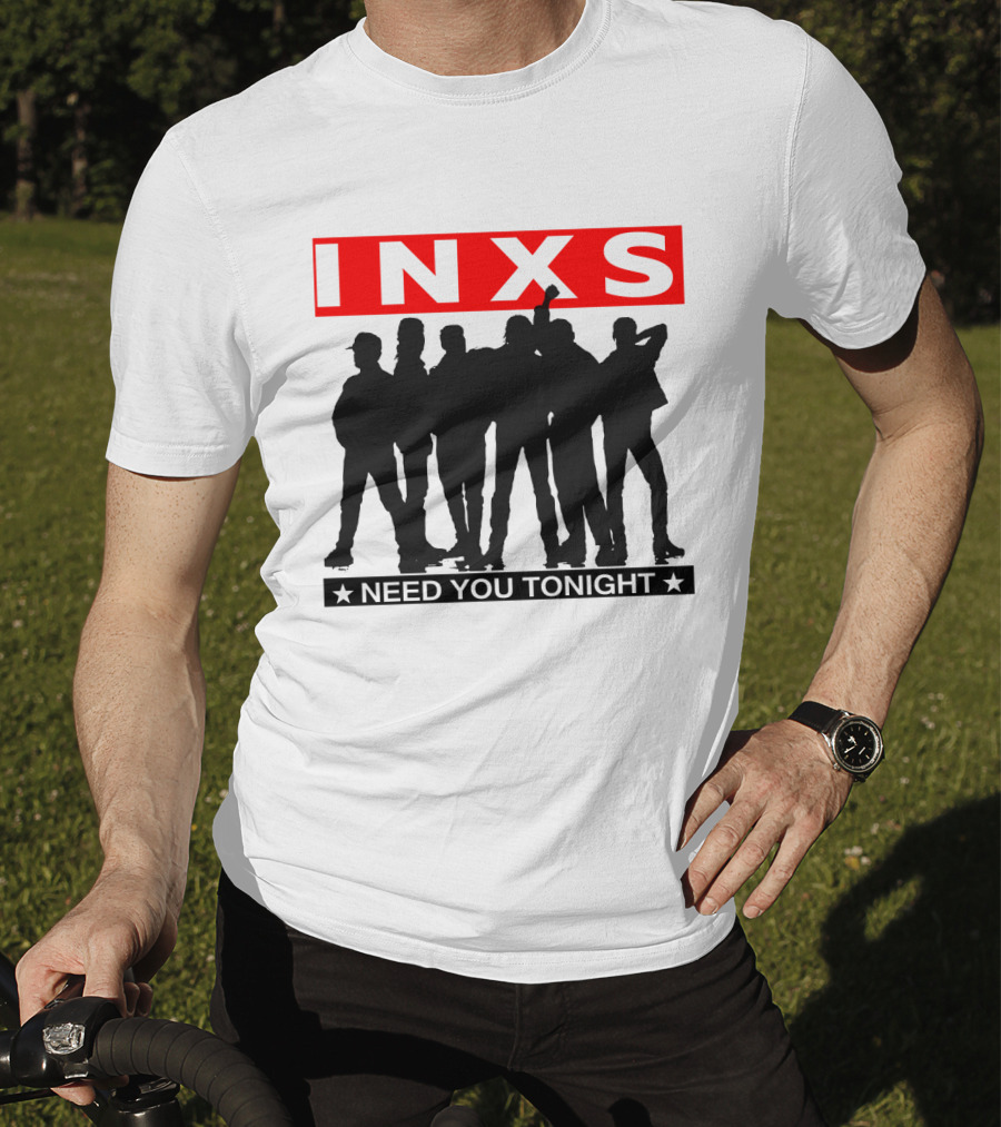 Inxs Need You Tonight Silhouette Band Members T-Shirt