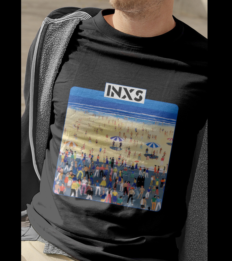 INXS Bondi Beach Crowd T-Shirt
