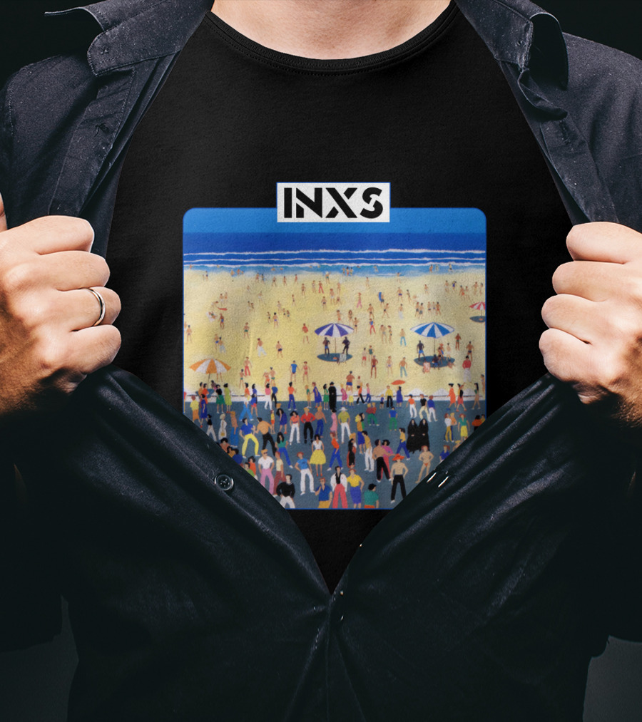 INXS Bondi Beach Crowd T-Shirt