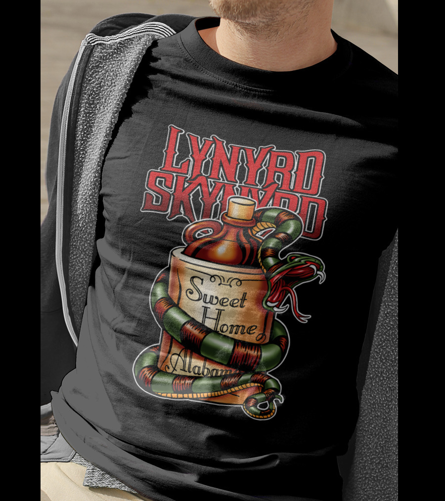 Lynyrd Skynyrd Sweet Home Alabama Decorative Snake Jug T-Shirt