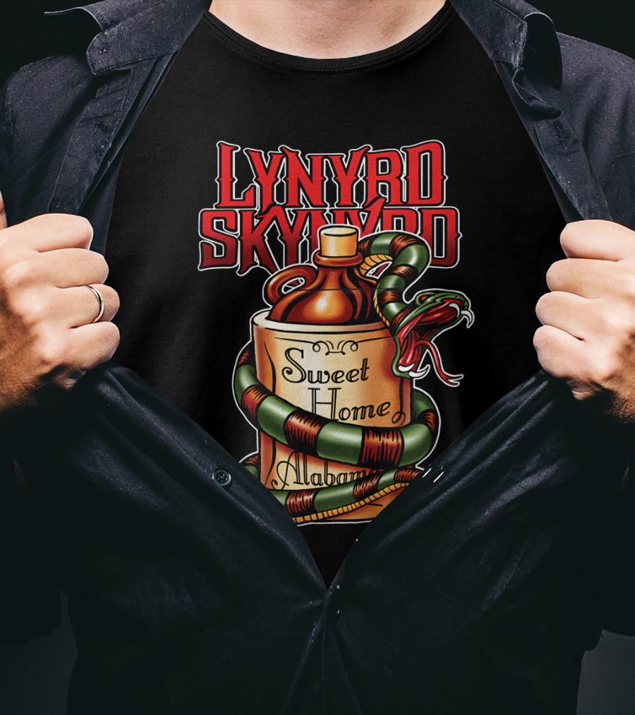 Lynyrd Skynyrd Sweet Home Alabama Decorative Snake Jug T-Shirt