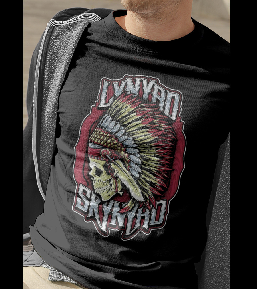 Lynyrd Skynyrd Indian Skull Headdress T-Shirt