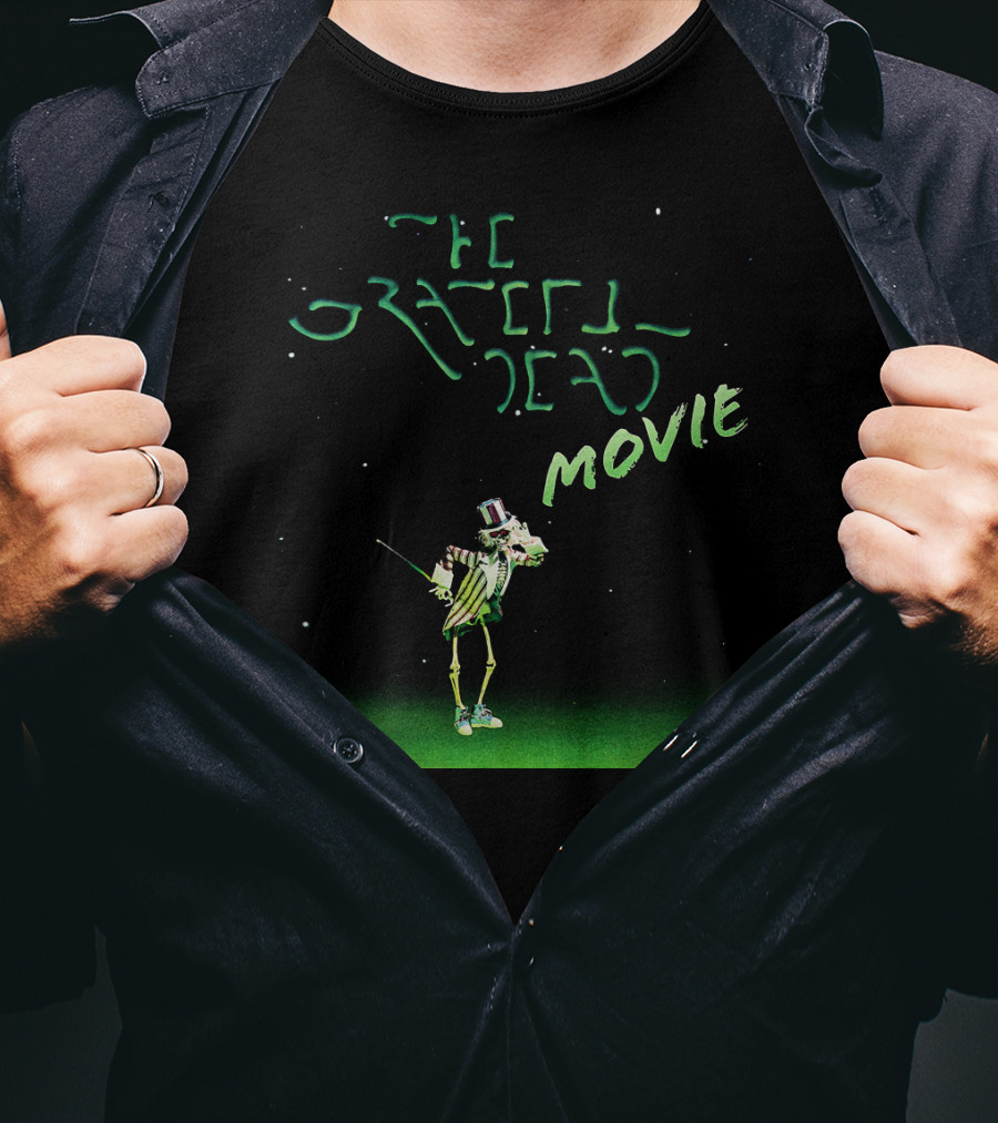 The Grateful Dead Movie Skeleton With Top Hat And Cane T-Shirt