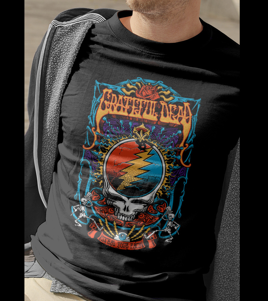 Grateful Dead Steal Your Face Skull Lightning T-Shirt