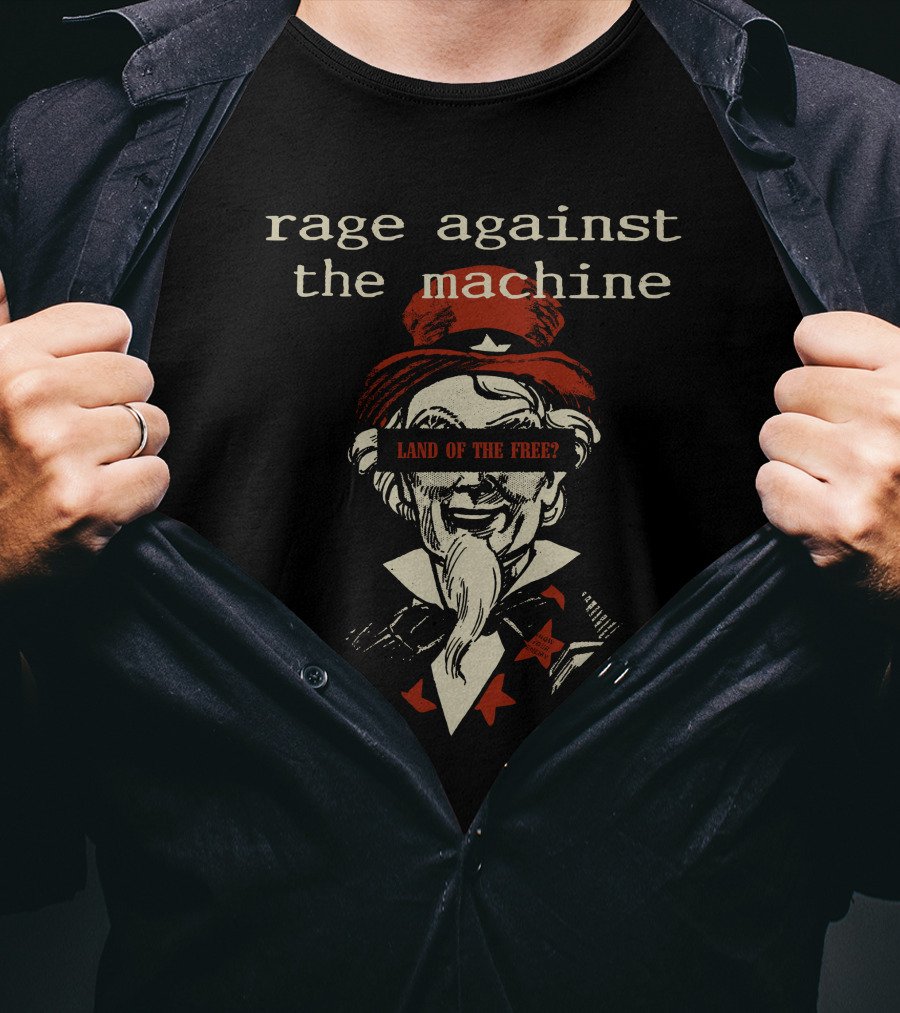 Rage Against The Machine Land Of The Free? Uncle Sam T-Shirt