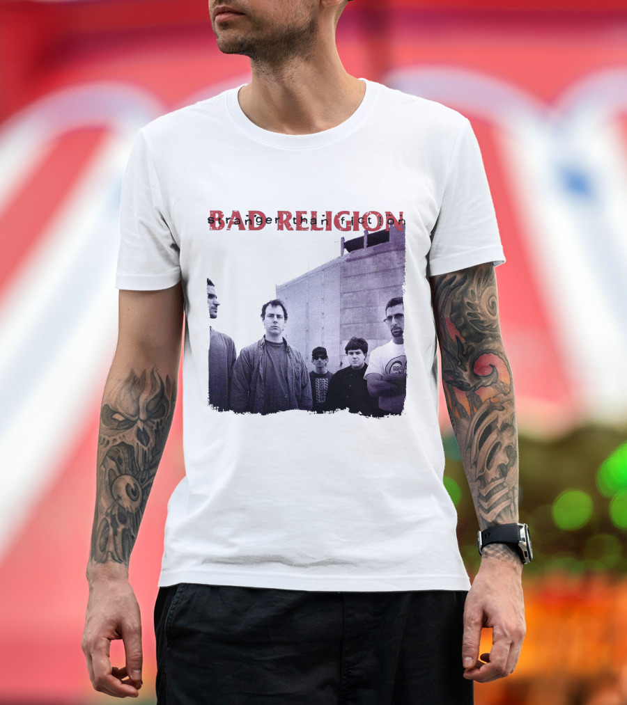Bad Religion Band Photo На Тёмном Фоне T-Shirt