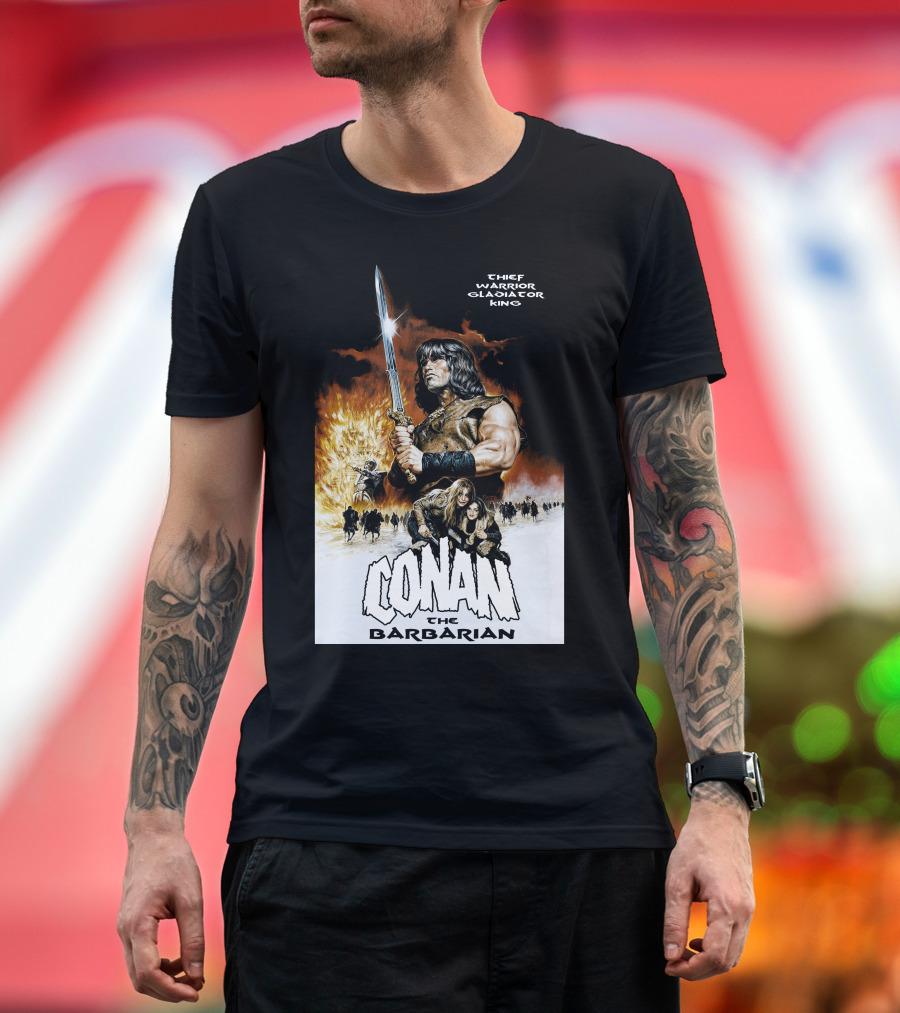 Conan The Barbarian Chief Warrior Gladiator King T-Shirt