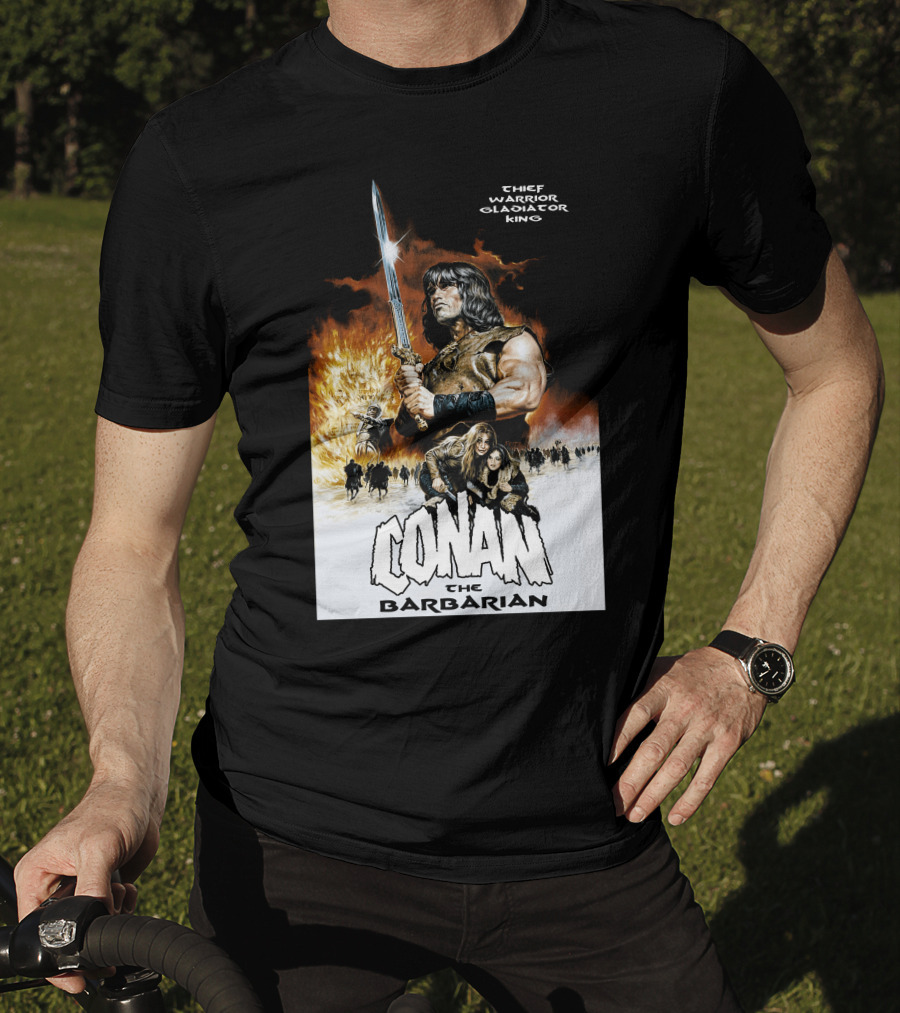 Conan The Barbarian Chief Warrior Gladiator King T-Shirt