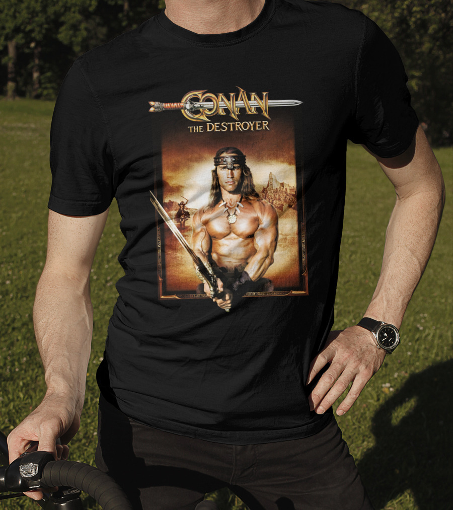Conan The Destroyer Warrior Sword Barbarian Fantasy Adventure T-Shirt