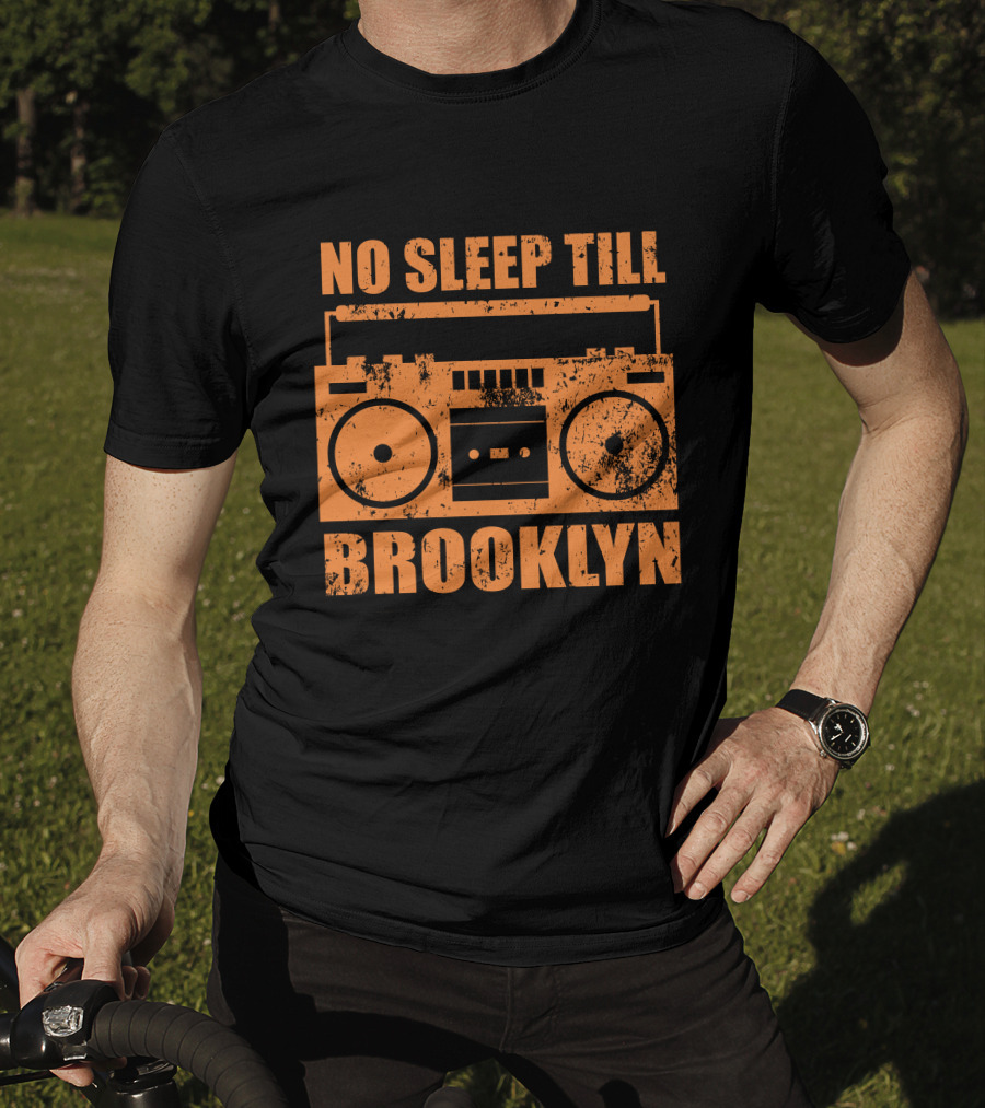 No Sleep Till Brooklyn Vintage Boombox T-Shirt