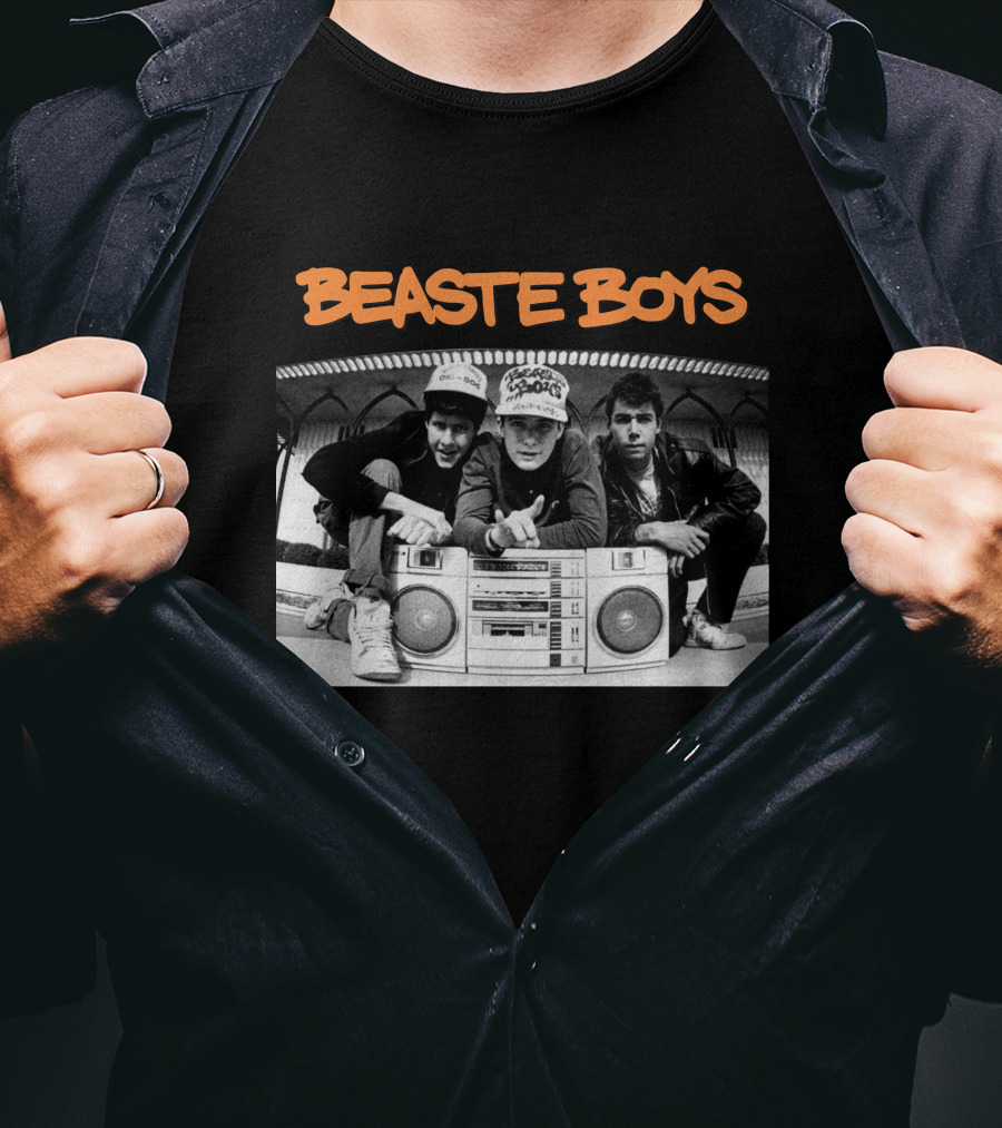 Beaste Boys With Hip-Hop Trio And Boombox T-Shirt