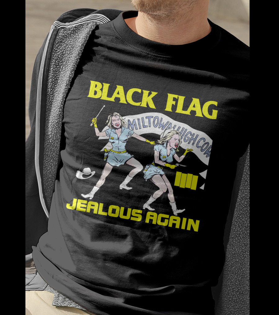 Black Flag Jealous Again Miltown High Co T-Shirt