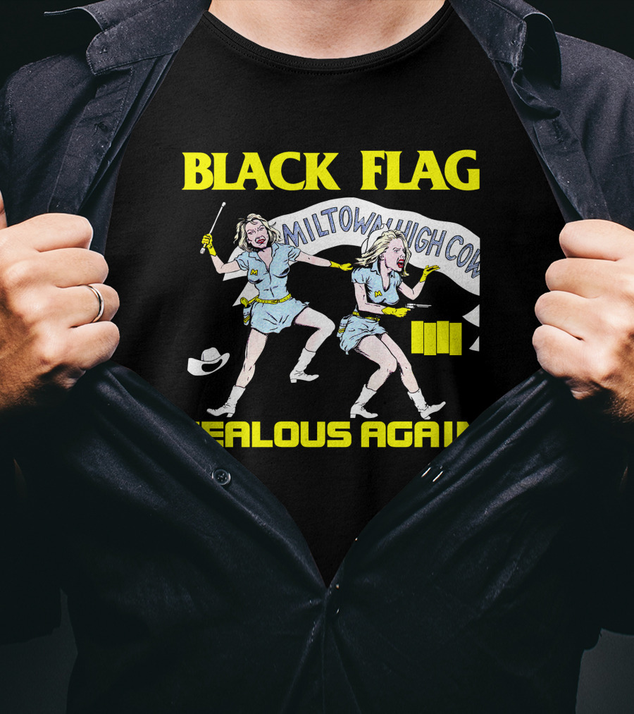 Black Flag Jealous Again Miltown High Co T-Shirt