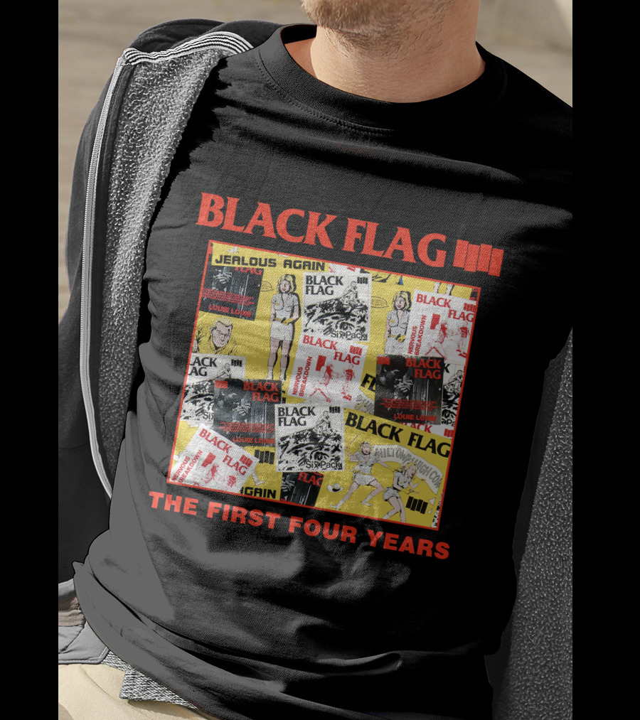 Black Flag The First Four Years Album Covers Collage T-Shirt
