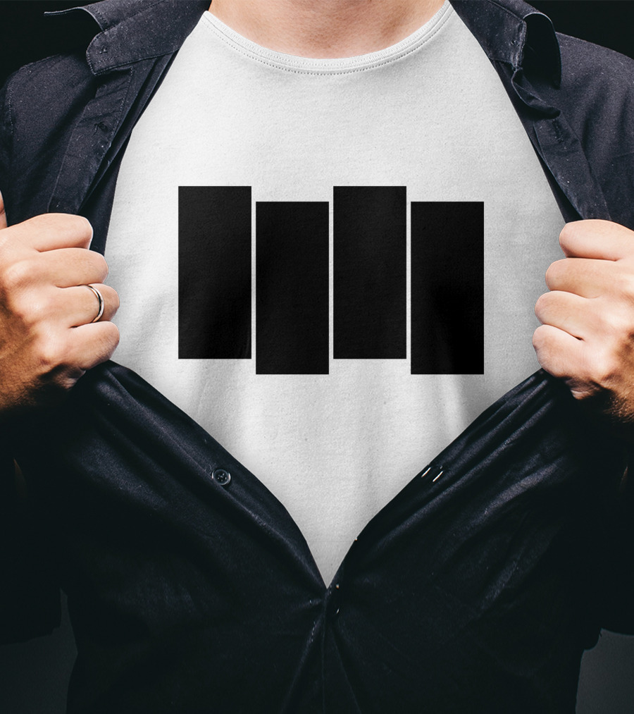 Four Bars Iconic Symbol T-Shirt