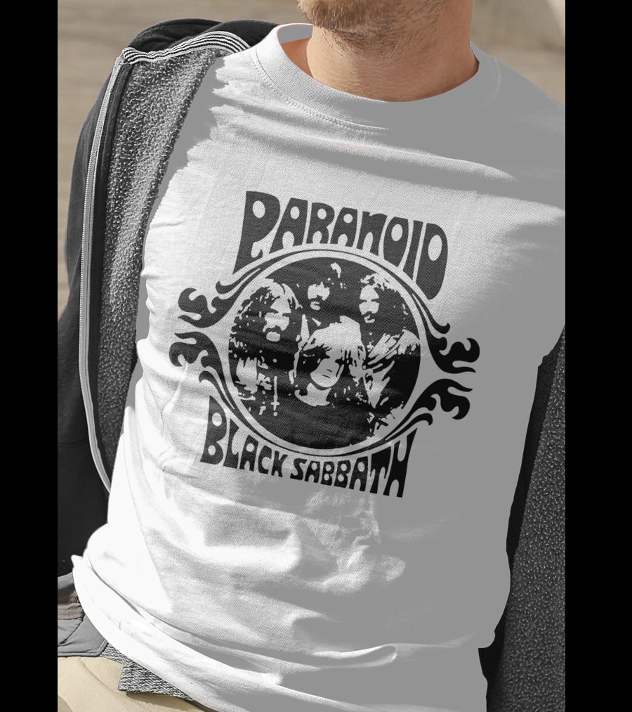 Paranoid Black Sabbath Retro Band Members T-Shirt
