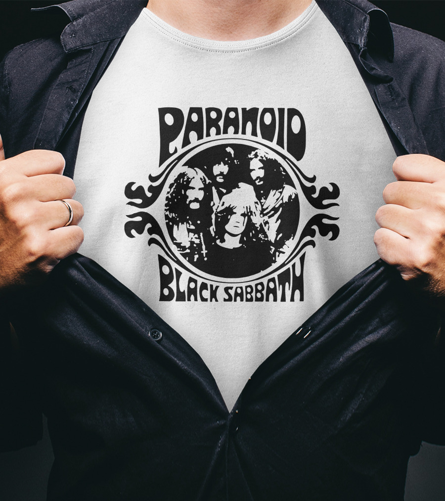 Paranoid Black Sabbath Retro Band Members T-Shirt
