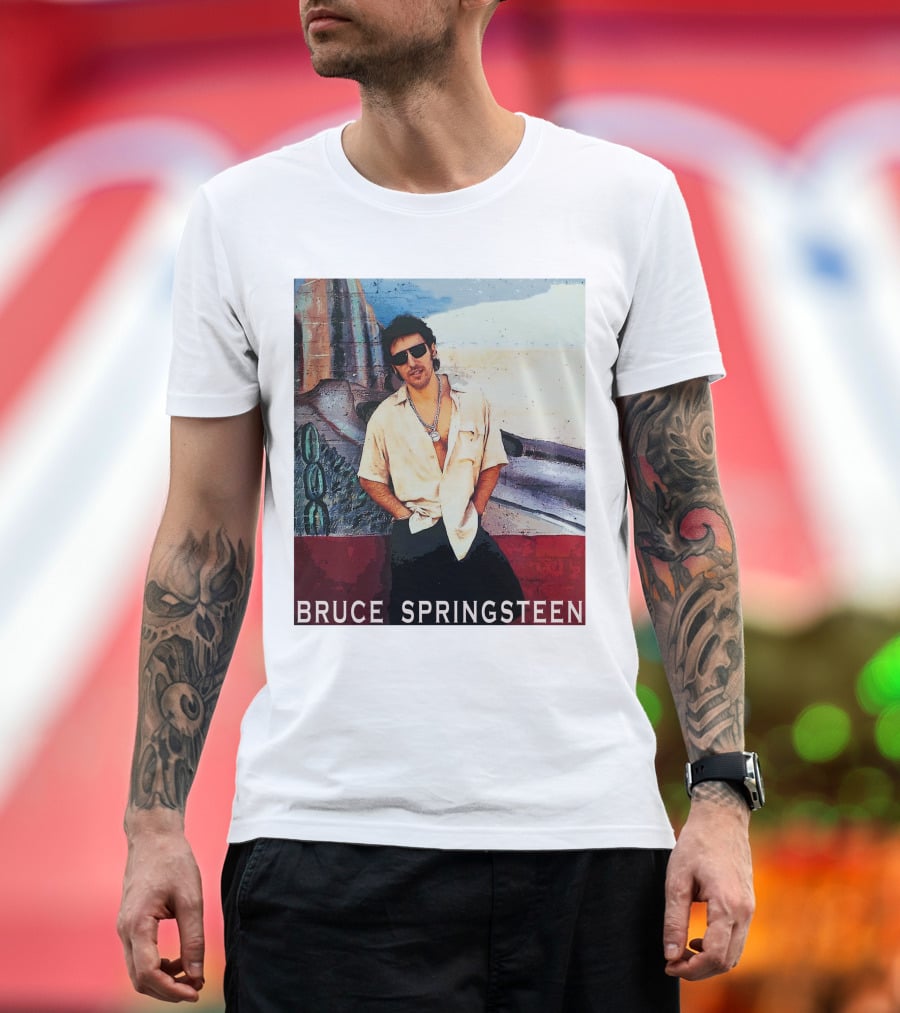 Bruce Springsteen Retro Sunglasses Style Music Legend T-Shirt