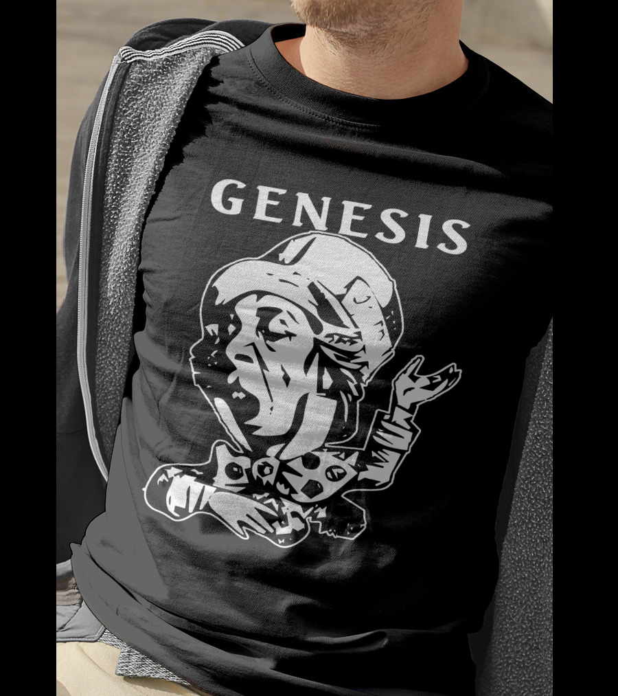 Genesis Trespass Style Face Art T-Shirt