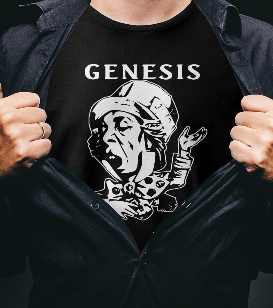 Genesis Trespass Style Face Art T-Shirt