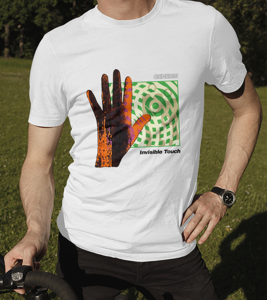Genesis Invisible Touch Album Cover Hand Artwork T-Shirt