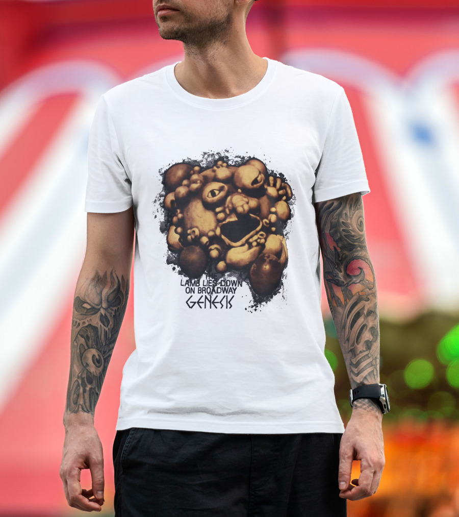 Genesis Lamb Lies Down On Broadway Album Art Bubble Mask T-Shirt