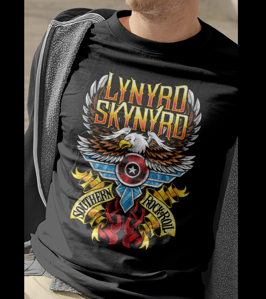 Lynyrd Skynyrd Southern Rock & Roll Eagle Wings T-Shirt