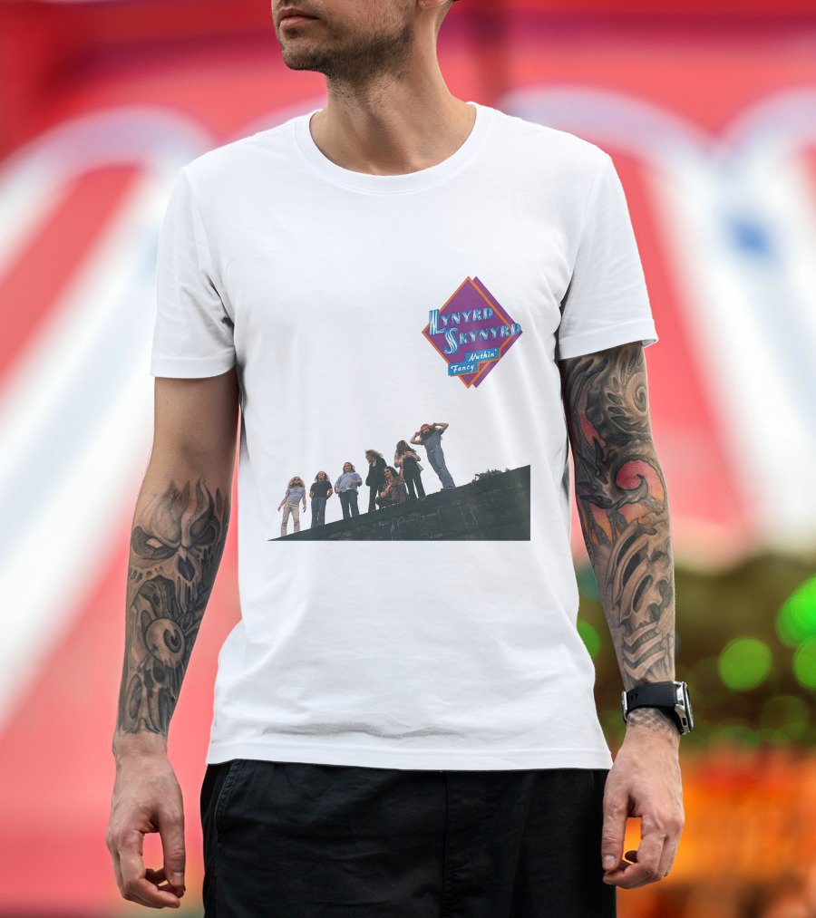 Lynyrd Skynyrd Nuthin' Fancy Band Members On Rooftop T-Shirt
