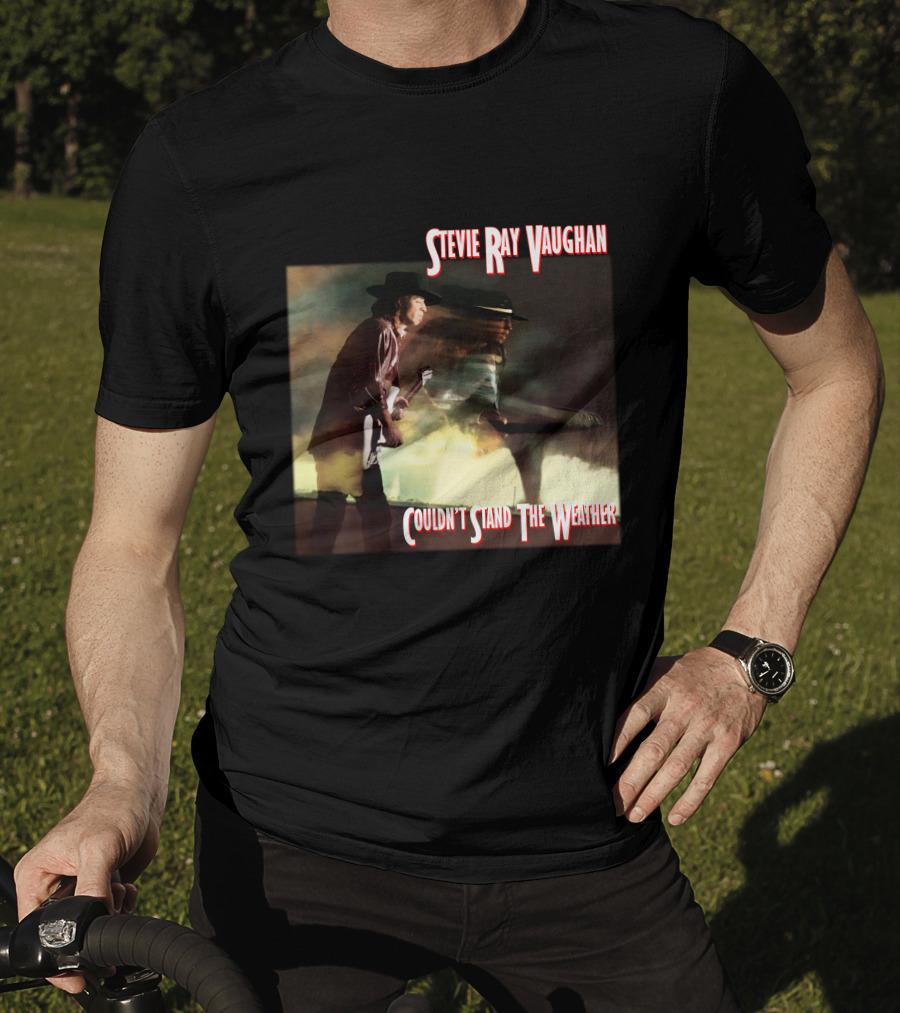 Stevie Ray Vaughan Couldn't Stand The Weather Album Art T-Shirt