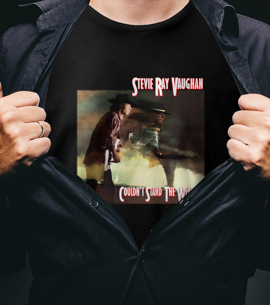 Stevie Ray Vaughan Couldn't Stand The Weather Album Art T-Shirt