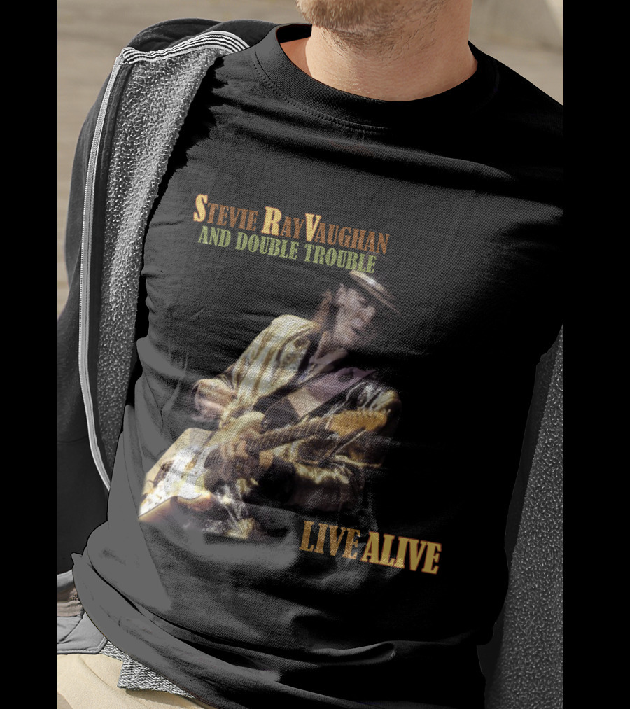 Stevie Ray Vaughan And Double Trouble Live Alive T-Shirt