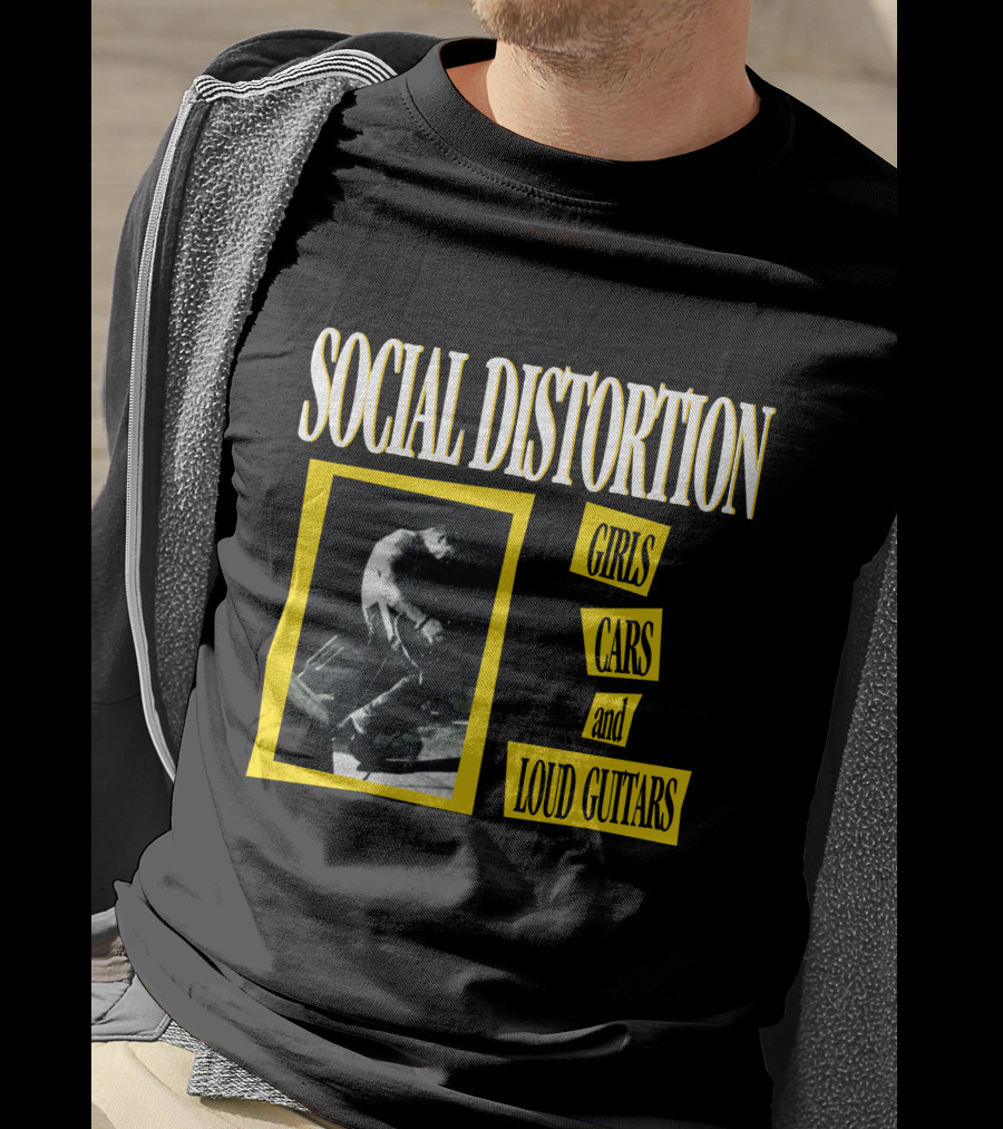 Social Distortion Girls Cars And Loud Guitars T-Shirt