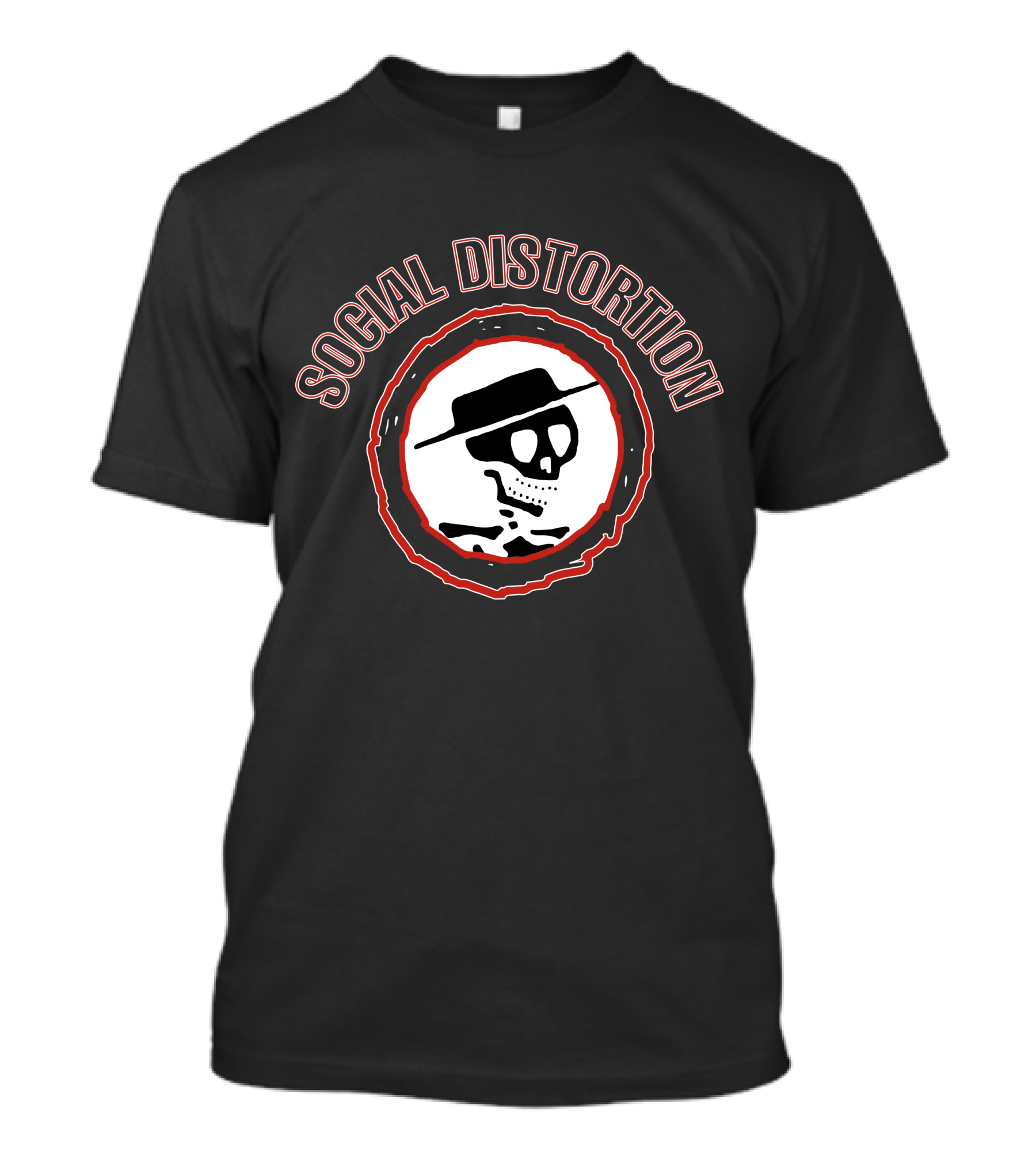 Social Distortion Skeleton Logo With Hat T-Shirt