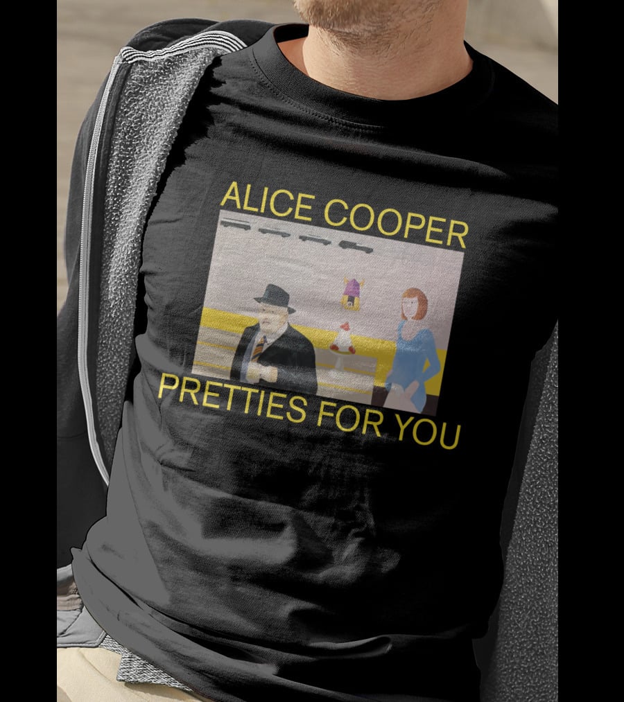 Alice Cooper Pretties For You Retro Album Cover Art T-Shirt