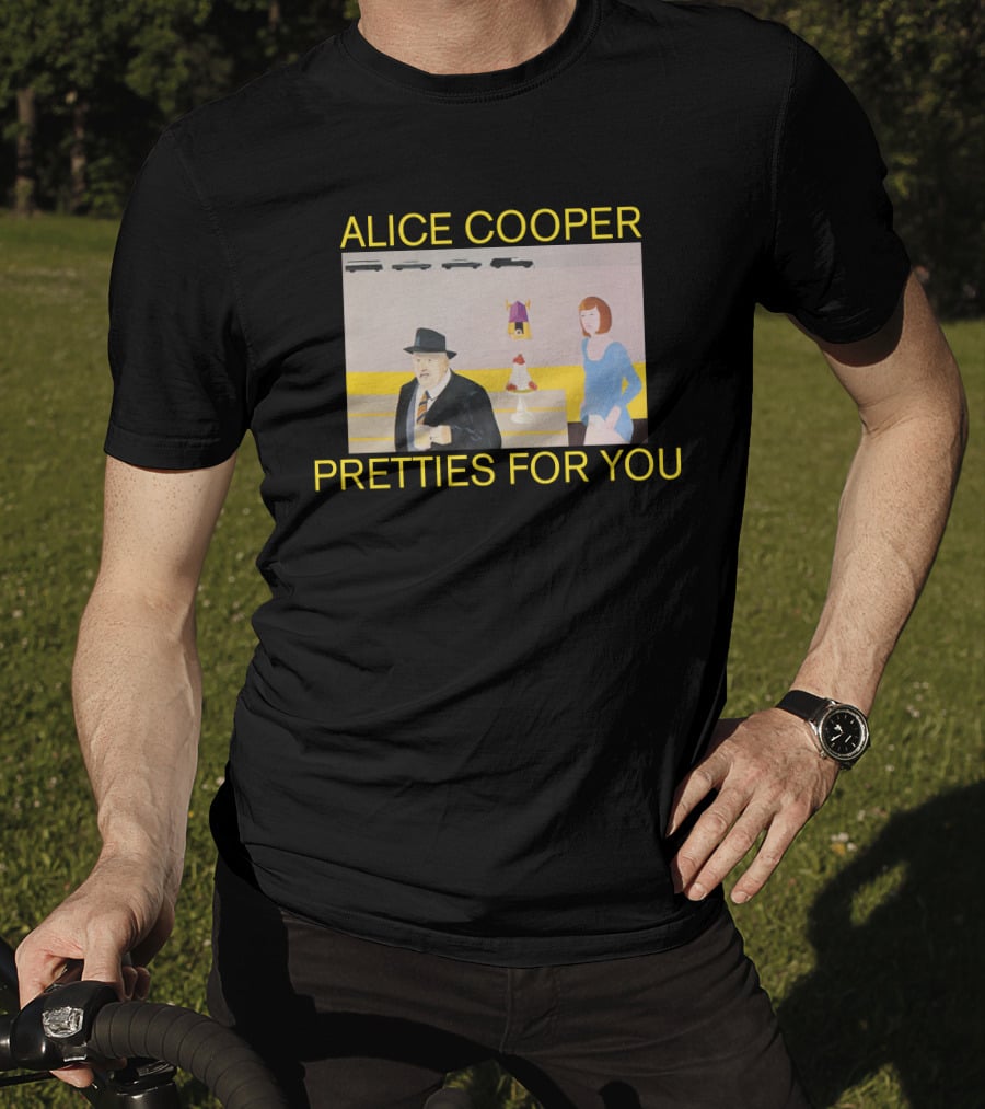 Alice Cooper Pretties For You Retro Album Cover Art T-Shirt