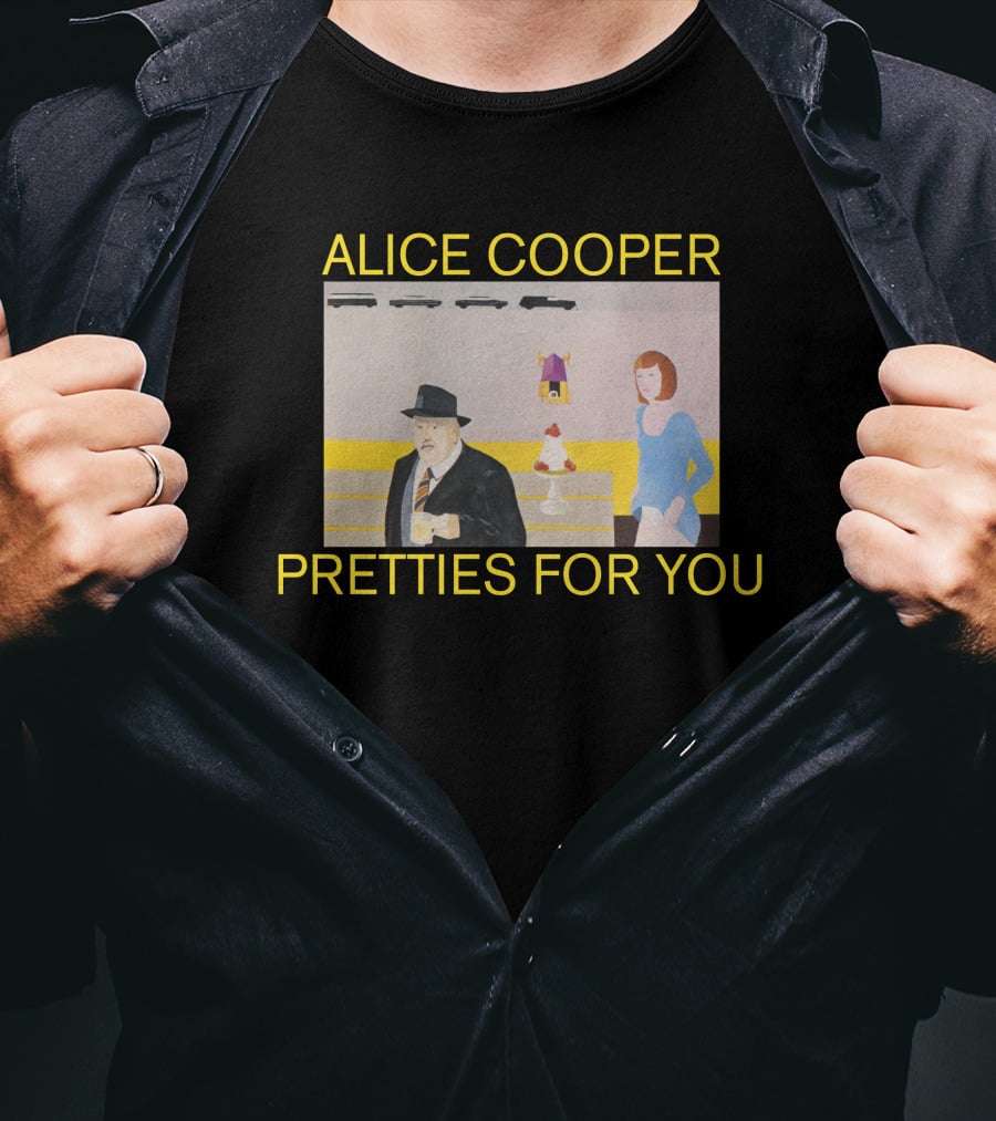 Alice Cooper Pretties For You Retro Album Cover Art T-Shirt