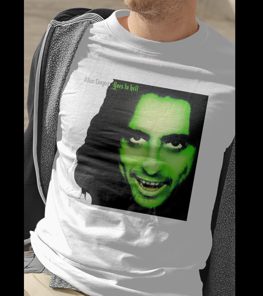 Alice Cooper Goes To Hell Iconic Green Face T-Shirt