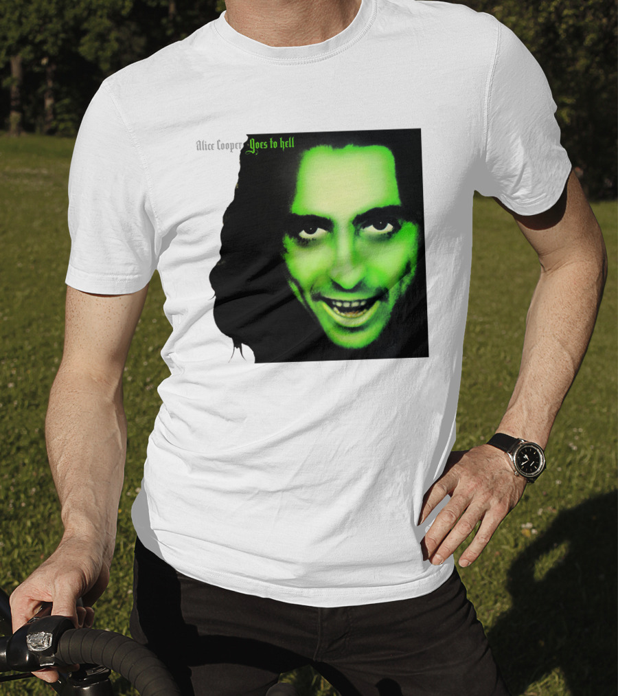 Alice Cooper Goes To Hell Iconic Green Face T-Shirt