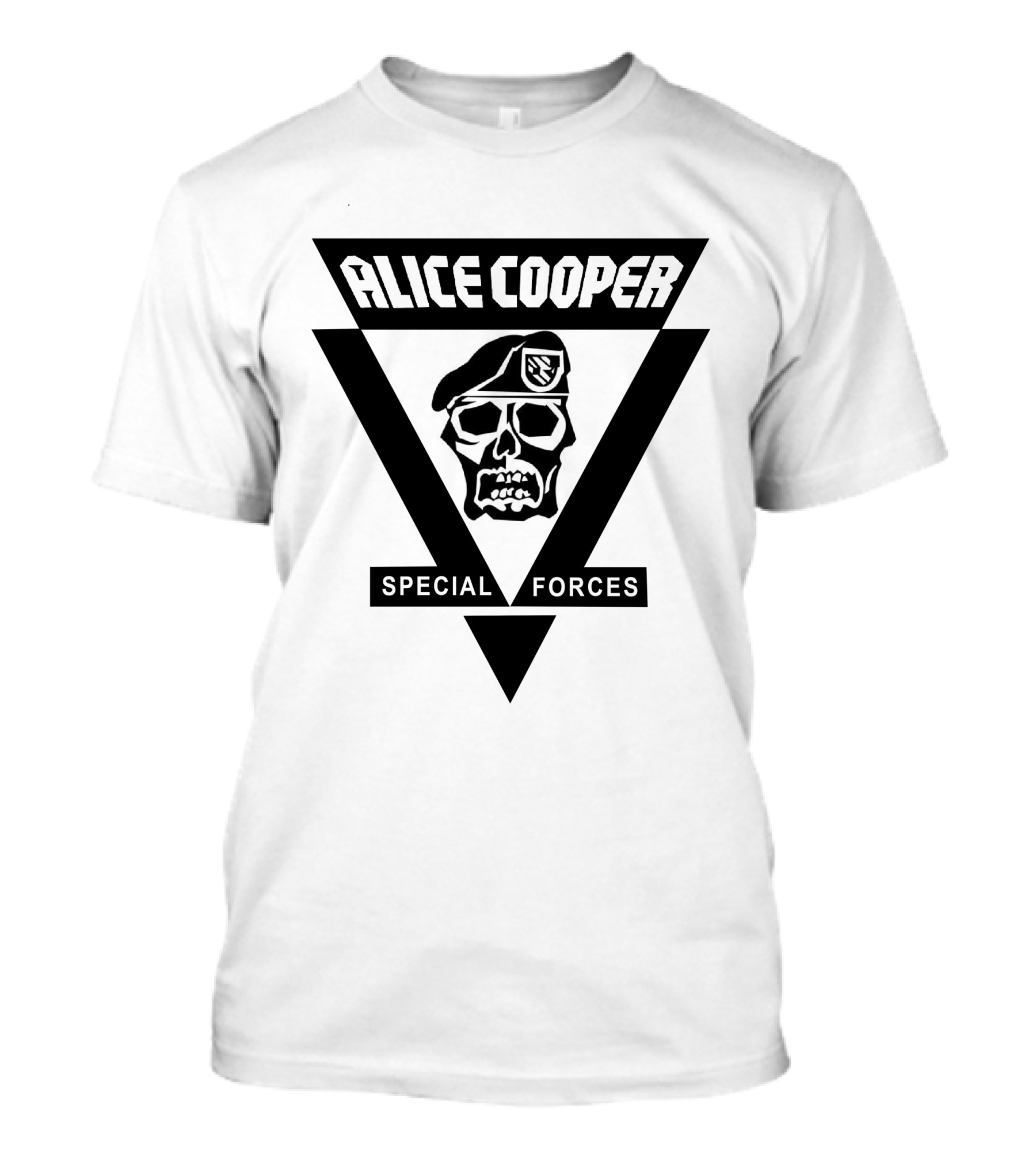 Alice Cooper Special Forces Skull Triangle T-Shirt