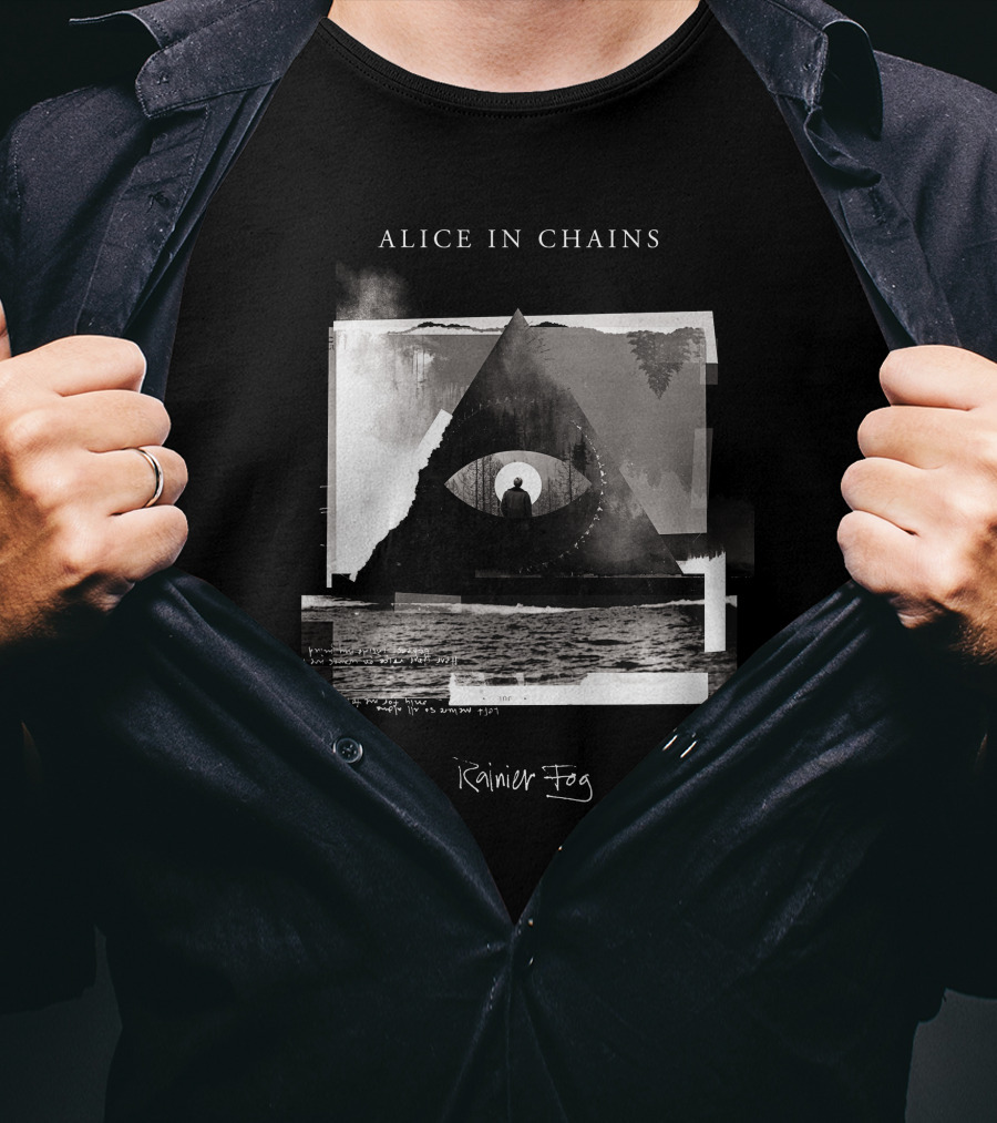 Alice In Chains Rainier Fog 17 Pyramid Eye T-Shirt