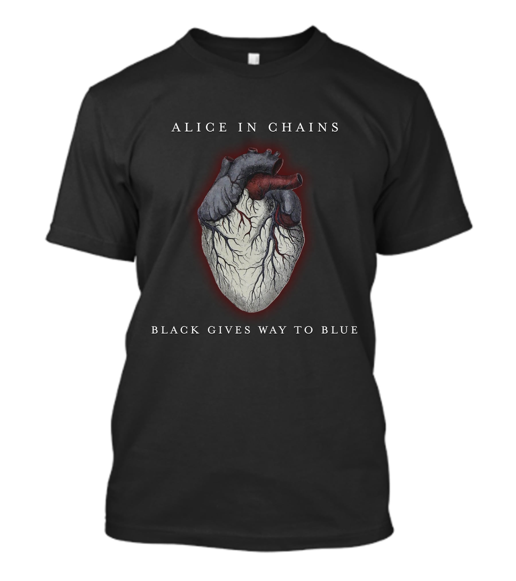 Alice In Chains Black Gives Way To Blue Heart T-Shirt