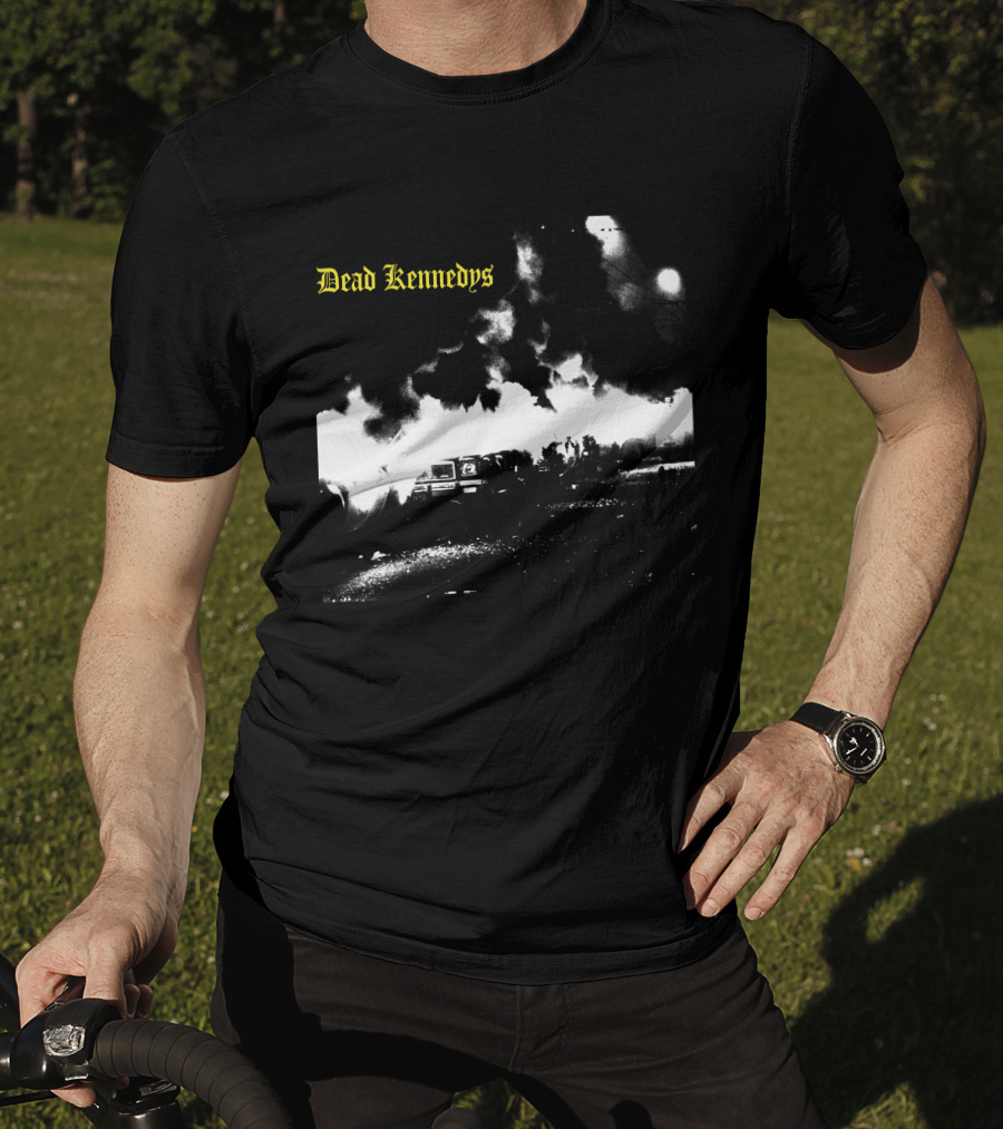 Dead Kennedys Car Riot Scene T-Shirt